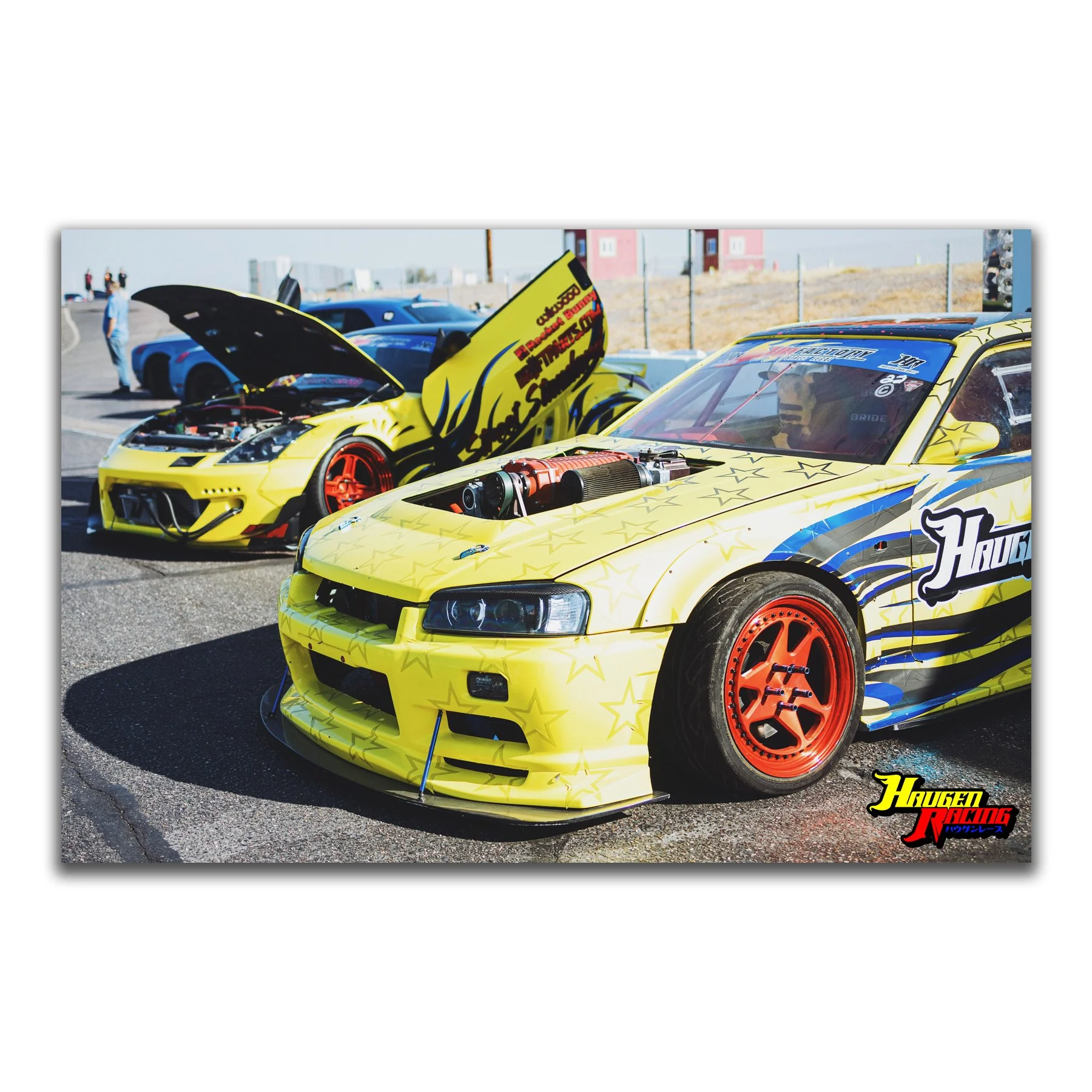 R34ページ R34 GT-R Side Landscape White Zip Pouch by Organic Synthesis